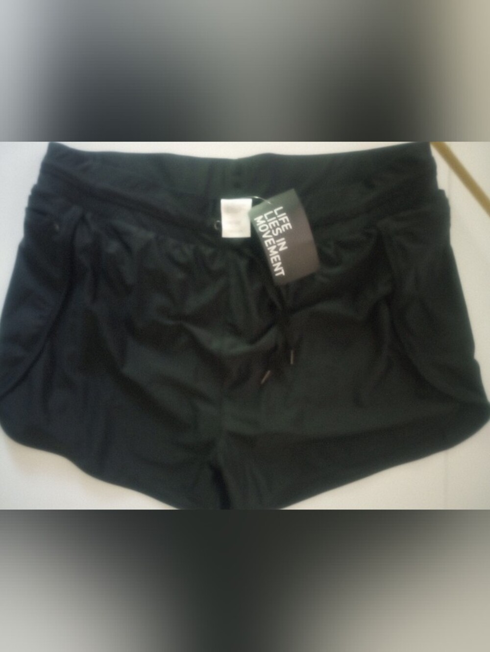 Black Women's Athletic/Swim Shorts